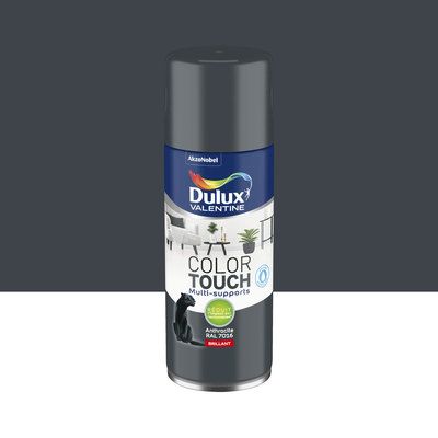 Aérosol de peinture Color Touch anthracite RAL 7016 brillant 400 ml - DULUX VALENTINE