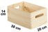 Caisse en bois 30 x 20 x 14 cm sans couvercle