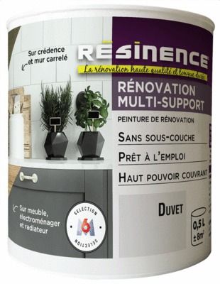 Peinture Rénovation multi-supports duvet satin 500 ml RESINENCE
