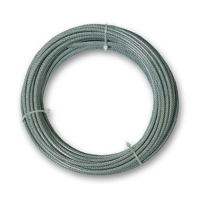 Câble gainé PVC et acier galvanisé 97 kg 3/4 mm x 20 m translucide CHAPUIS