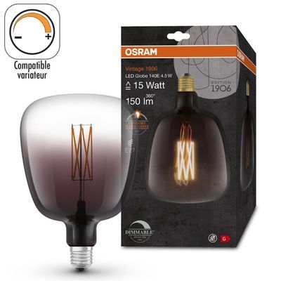 Ampoule LED Globe E27 Smoke 4,5 W 150 lm Blanc chaud OSRAM