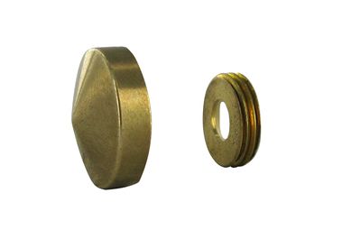 Cache-vis laiton poli diamètre 16 mm par 4