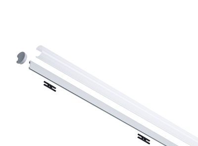 Profilé de ruban LED blanc 1m en saillie TUBE MAXLED PAULMANN