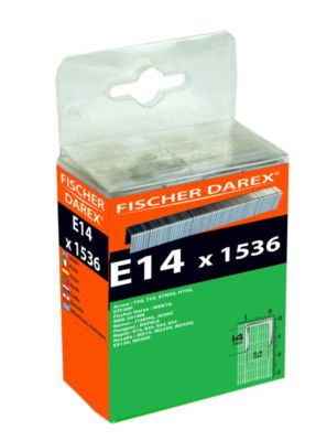 Agrafes E14 14 mm par 1536 FISCHER DAREX