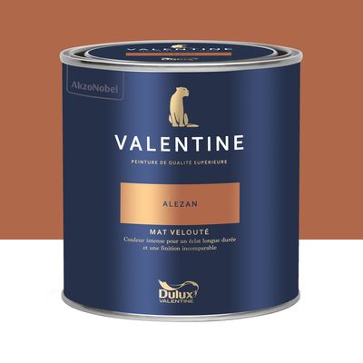 Peinture Valentine Mat Velouté Alezan 0,5L - DULUX VALENTINE