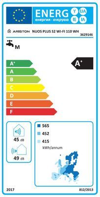 Chauffe-eau thermodynamique Nuos Plus S2 wifi 110 litres ARISTON