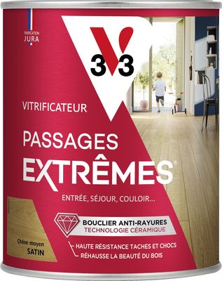 Vitrificateur Passages Extrêmes® chêne moyen satin 750 ml - V33