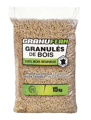 Granule bois granuflam 15kg