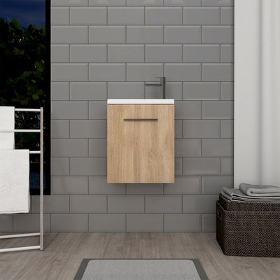 Meuble lave-mains bois H 50 cm Lena