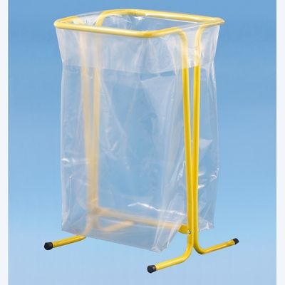 Support sac poubelle fixe sans roulettes jaune pour sac 100/110 litres MOTTEZ