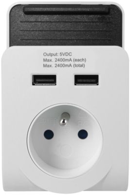 Station accueil  avec 2 ports USB 2400ma