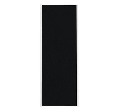 Porte de placard Noir Profil blanc H 248,5 x L 92,2 cm YNGENIO