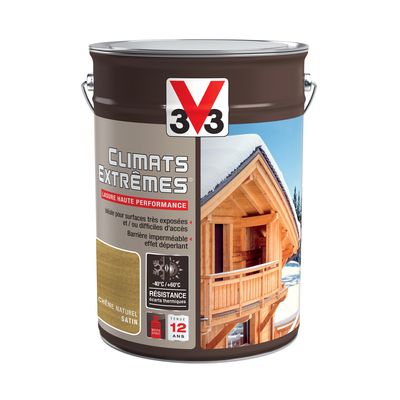 Lasure climats extrêmes extérieure chêne naturel 5 l V33