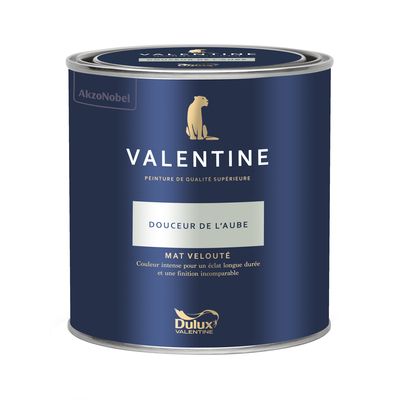 Peinture Valentine Mat Velouté Douceur de l'Aube 0,5L - DULUX VALENTINE