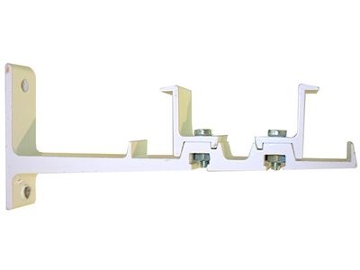 Support double, avancée de 120 mm blanc par 2 - MOBOIS