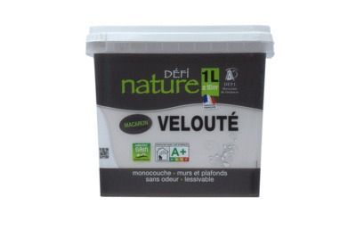 Peinture naturelle murale Macaron velours 1 l - DEFI NATURE