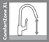 Robinet de cuisine avec douchette Chrome Centro XL - HANSGROHE