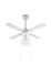 Plafonnier ventilateur FIDJI blanc E 27 - COREP