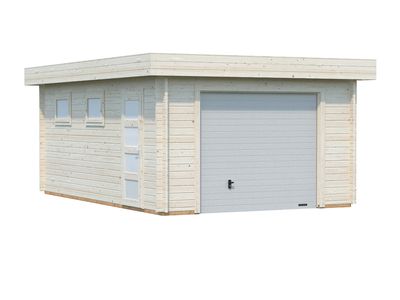 Garage bois Bois Naturel  Rasmus 19m2 PALMAKO Livraison incluse domicile