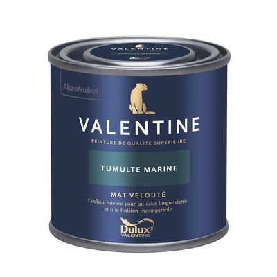 Peinture Valentine Mat Velouté Tumulte Marine 0,125 L - DULUX VALENTINE