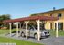 Carport simple -  615 en lamellé collé - 337 x 832 cm Livraison gratuite domicile WEKA