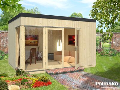 Studio bois Bois Naturel  Solveig 13,6m2 PALMAKO Livraison incluse domicile