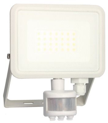 Projecteur LED extérieur détecteur de mouvements 20W blanc neutre IP44 2000 lumens blanc - KREON ARLUX