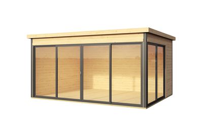 Abri de jardin bois Domeo 4+ 44 mm - 12,80 m²