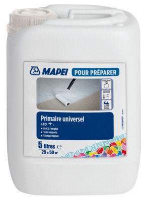 Primaire universel adhérant intérieur extérieur pour colles et ragréages 5L MAPEI