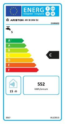 Chauffe-eau électrique sur ou sous évier Andris Black 30 litres ARISTON