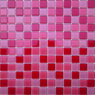 Mosaïque murale intérieur/extérieur Malla Murano rouge 30 x 30 cm DISTRIMAT