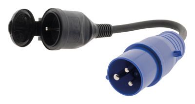 Adaptateur caravane femelle  16A en CEE17 mâle