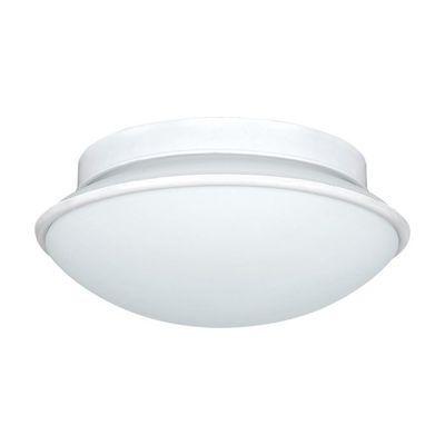 Plafonnier DOLLY E27 IP44 diamètre 235 mm 60 W acier blanc EGLO