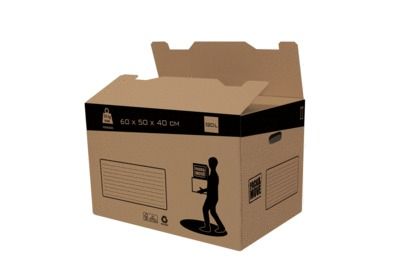 Carton recyclable à fond automatique 120 L EQUIPSTORE