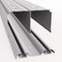 Kit rail haut et bas Gris mat 270 cm pour porte de placard YNGENIO