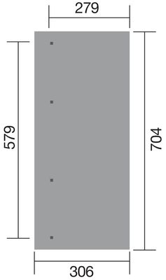 Pergola adossée -  671 Imprégné - 704 x 306 cm Livraison gratuite domicile WEKA