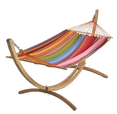 Hamac brésilien en bois eskapade multicolore