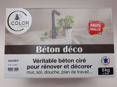 Pack béton déco Bucarest Beige Rose 5kg COLOR FRANCE