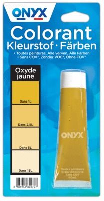 Colorant universel pour peinture oxyde jaune 60 ml ONYX