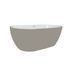 Baignoire îlot ovale taupe 170 x 80 cm Orelia BALNEO