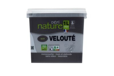 Peinture naturelle murale Silex velours 1 l - DEFI NATURE