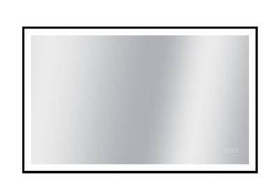 Miroir LED rectangulaire 75 X 120 cm Swann Black 2 MP GLASS