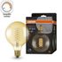 Ampoule LED Globe E27 Ambrée variable 7W=600 lumens Blanc chaud OSRAM