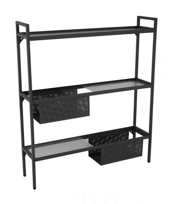 Etagère de balcon modèle 3 en acier graphite ALIZE