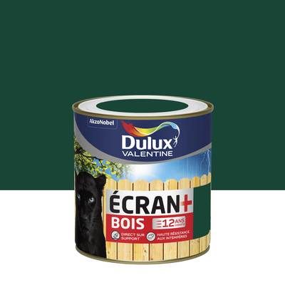 Peinture bois écran+ vert basque RAL 6005 satin 500 ml - DULUX VALENTINE