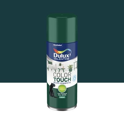 Aérosol de peinture Color Touch vert basque RAL 6005 satin 400 ml - DULUX VALENTINE