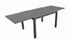 Table de jardin Elise rectangulaire 200/300 graphite grise ALIZE