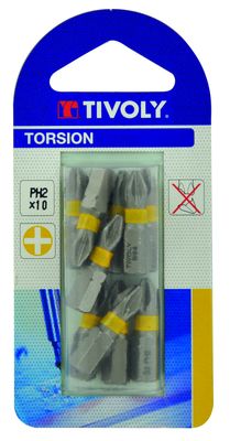 Embouts de vissage PH2 torsion par 10 TIVOLY