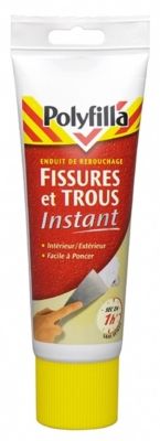 Enduit de rebouchage instantané pour trous et fissures en pâte 330 gr. POLYFILLA