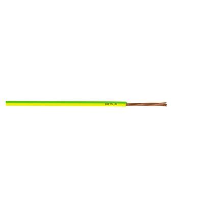 Fil HO7V-R 1 x 6 mm² 10 m vert et jaune